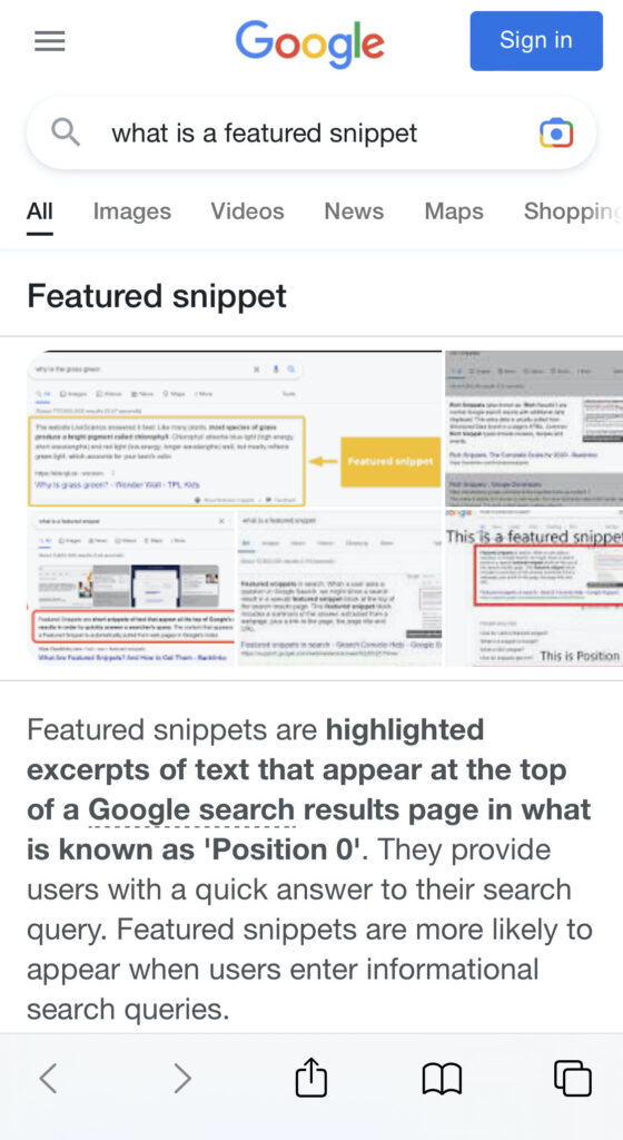 featured-snippet-on-mobile-search-ecommerce featured snippets are excerpts of text that appear at the top of google search results