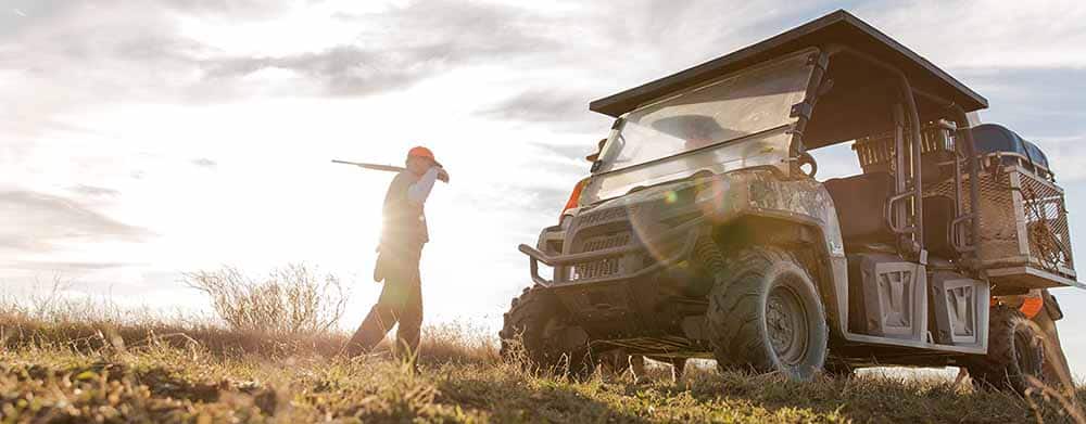 Outdoorsman with ATV