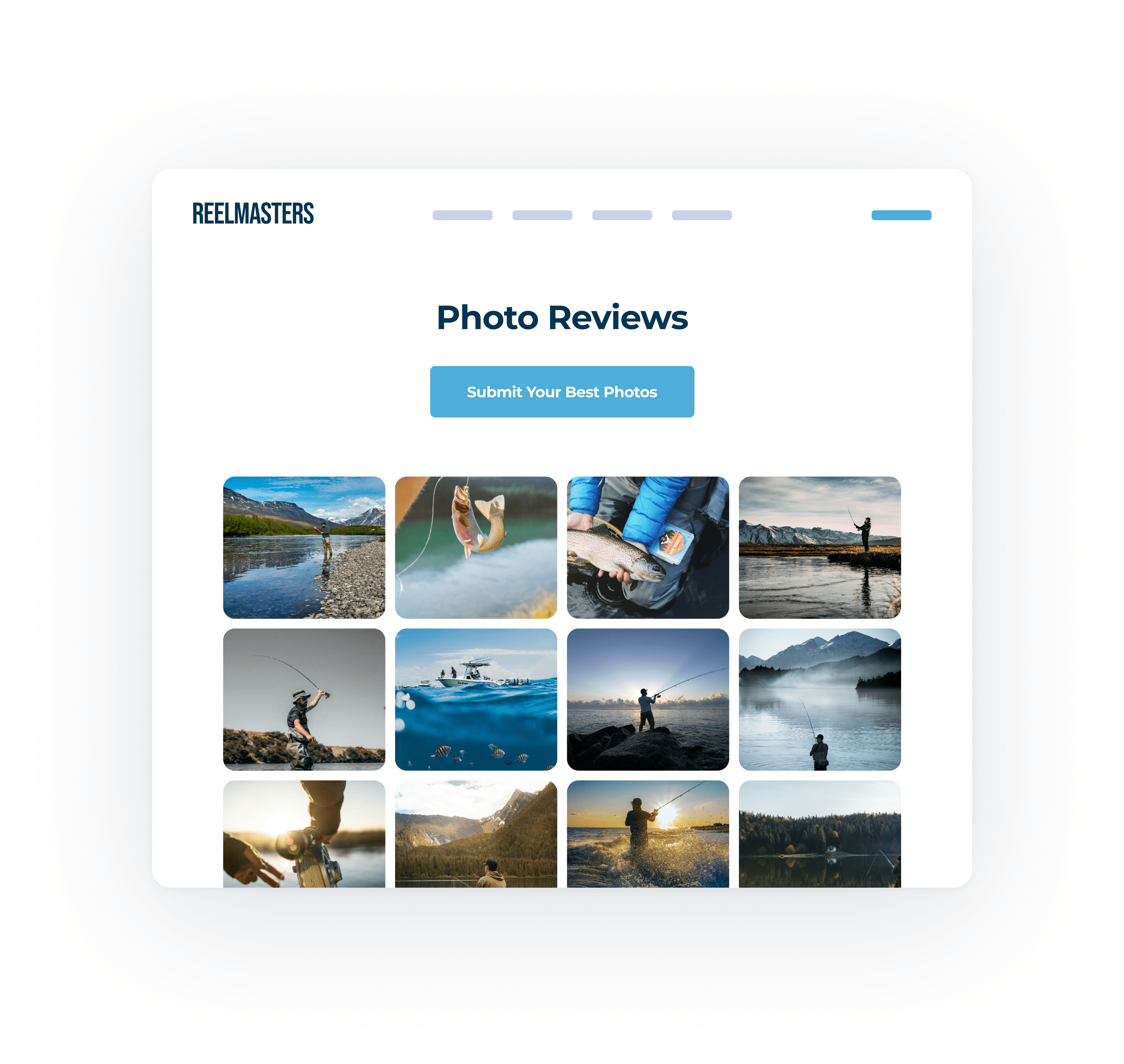 hunting and fishing product rating module