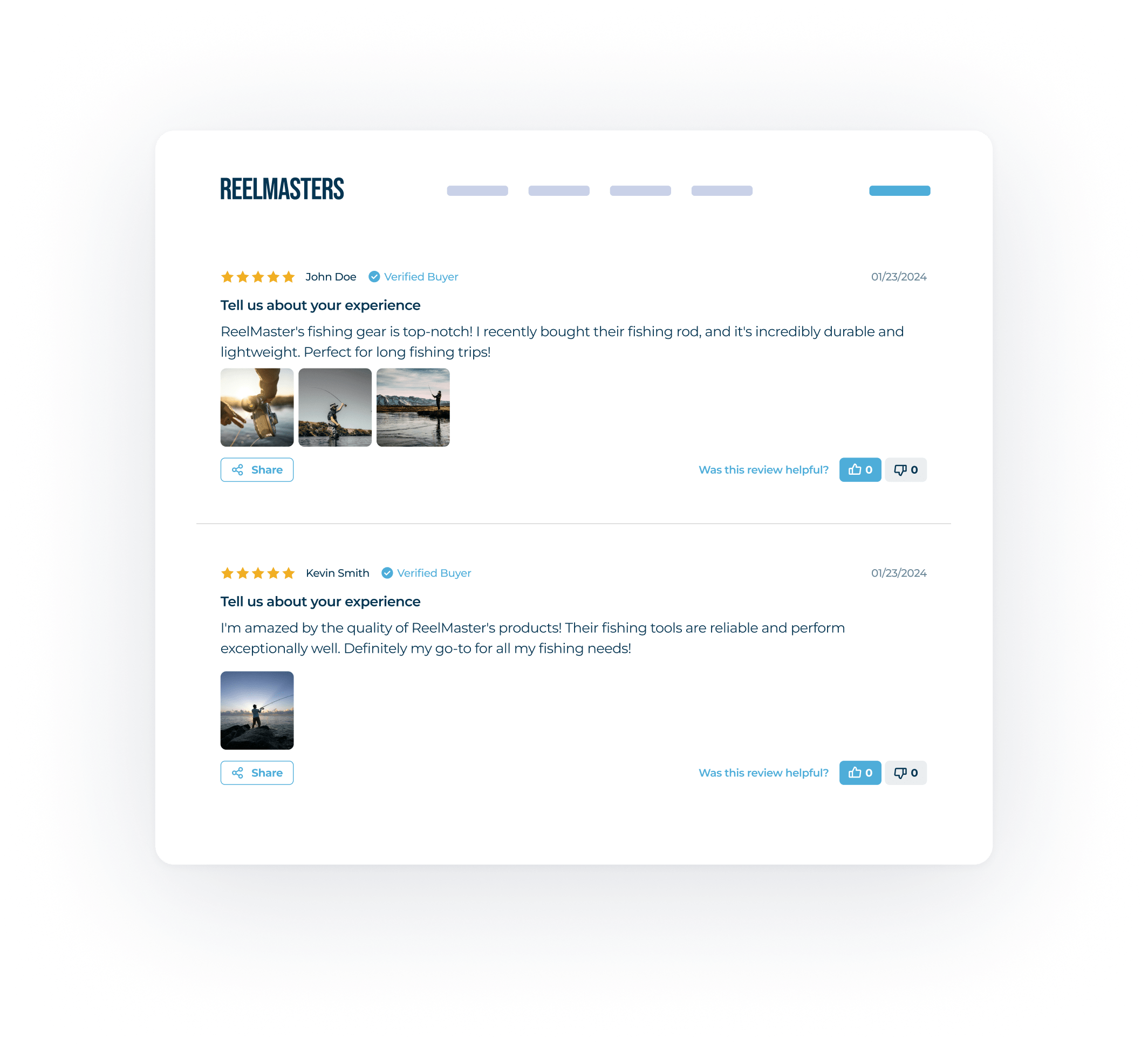 fishing product reviews