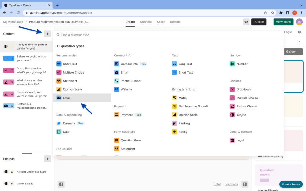 skincare-quiz-template-step-four-pt-1 typeform quiz email settings