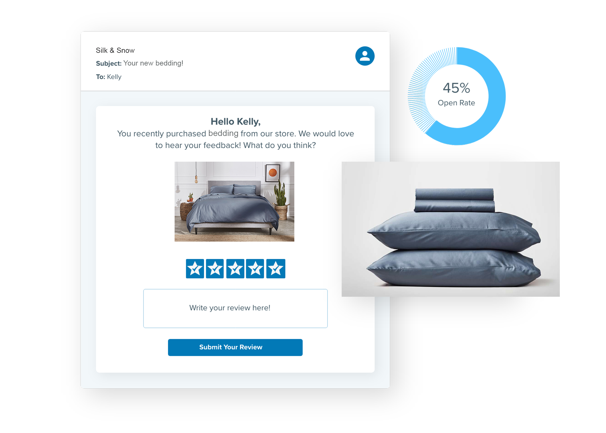 Collect more reviews, testimonials and content here