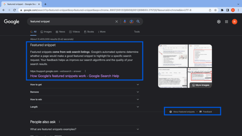 featured-snippet-on-desktop-search-ecommerce featured snippet