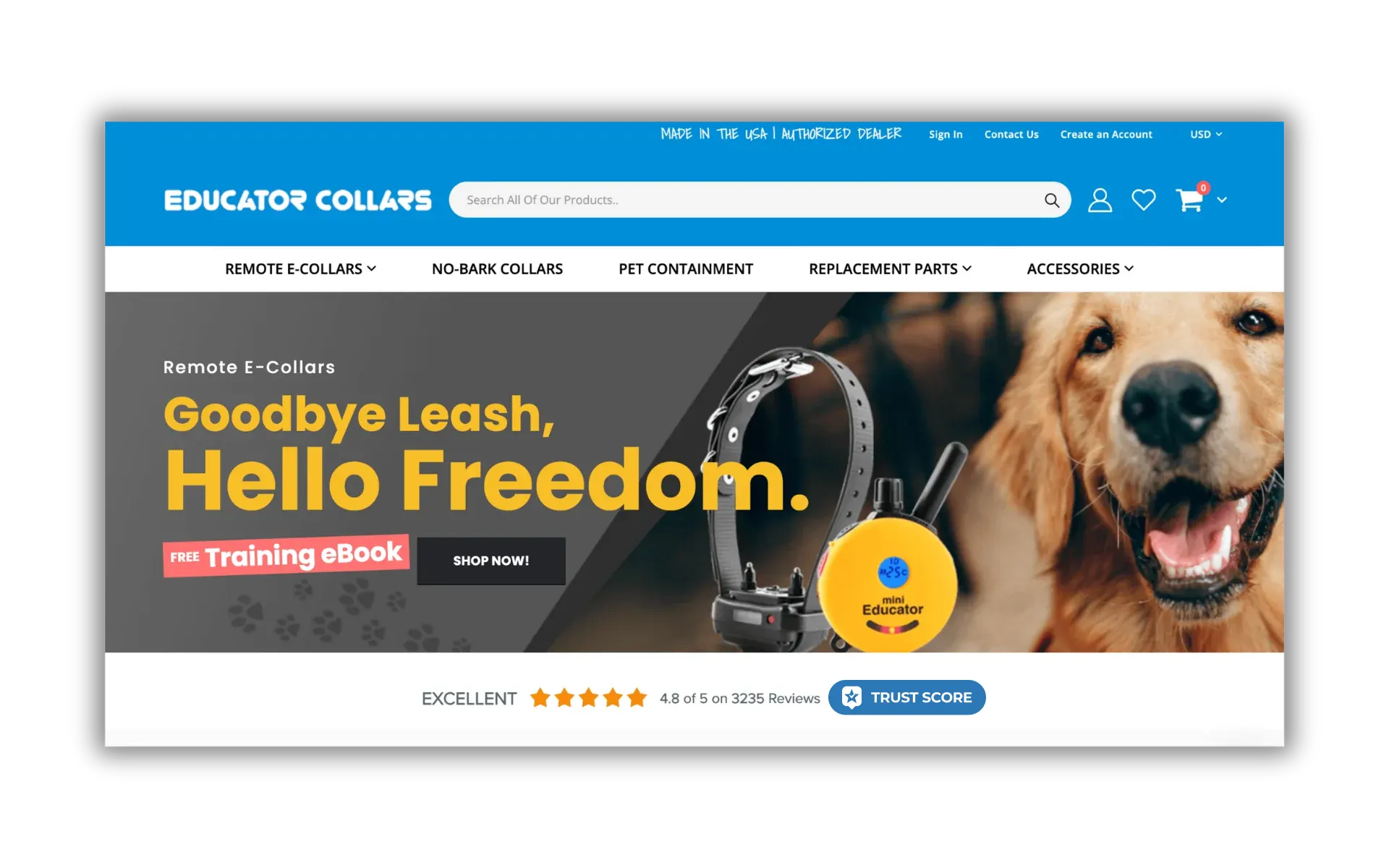 educator collars trust banner