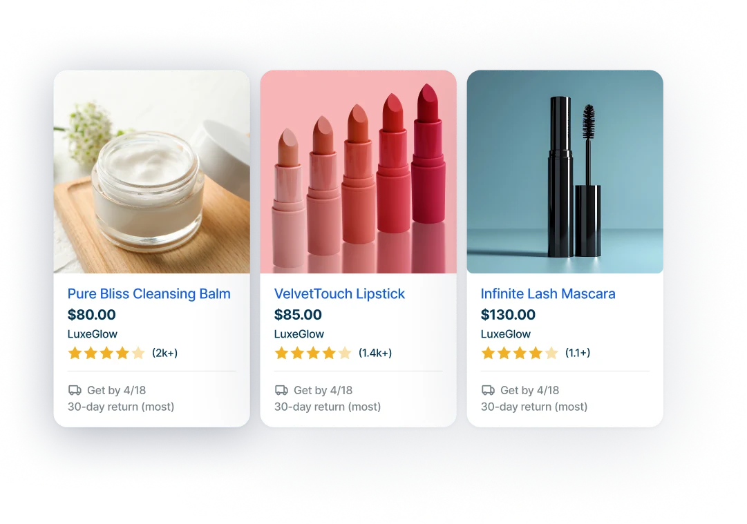 beauty industry google shopping