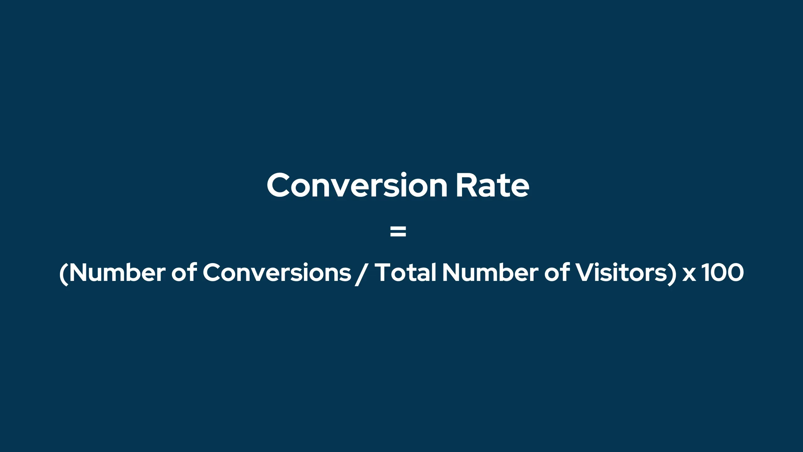 Conversion Rate Defined