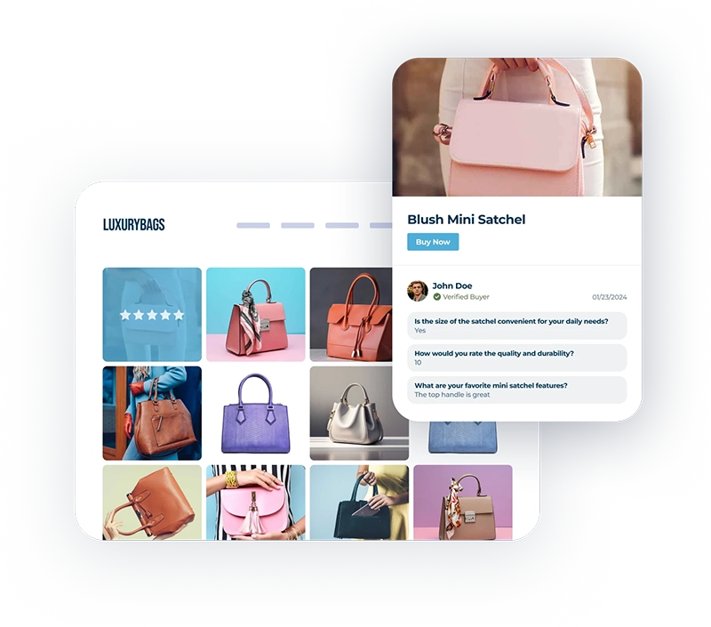 survey custom questions for a fashion brand