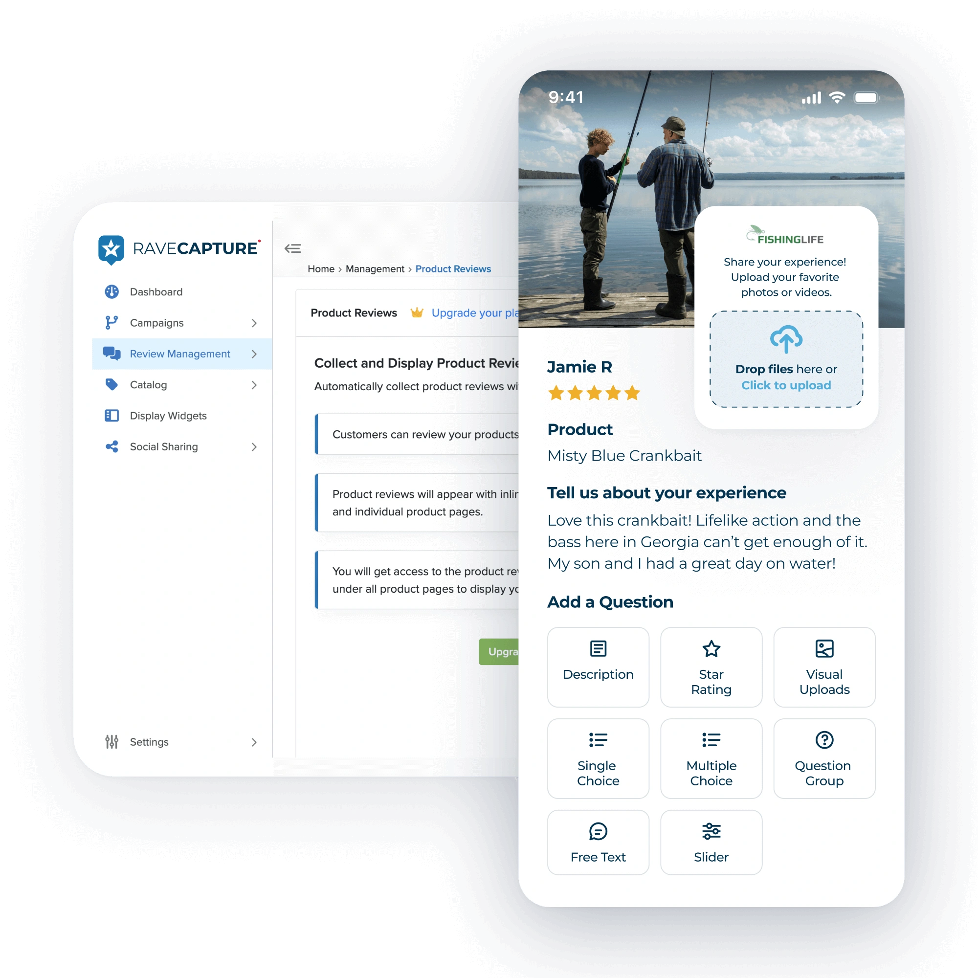 Collect product reviews from your customers
