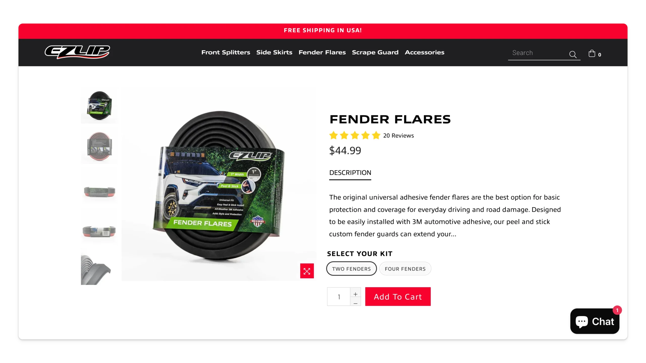 ez lip product page example