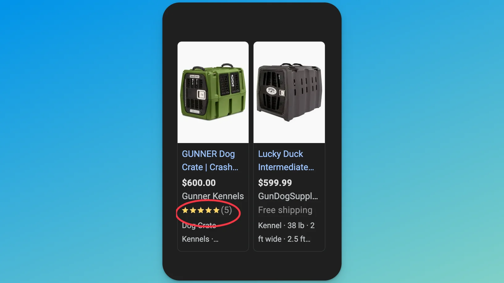 google pla star ratings