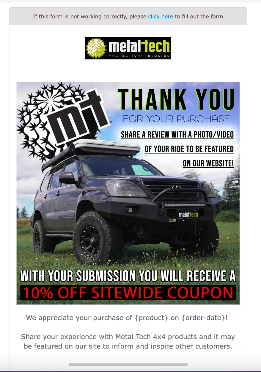 Metal Tech Review Request